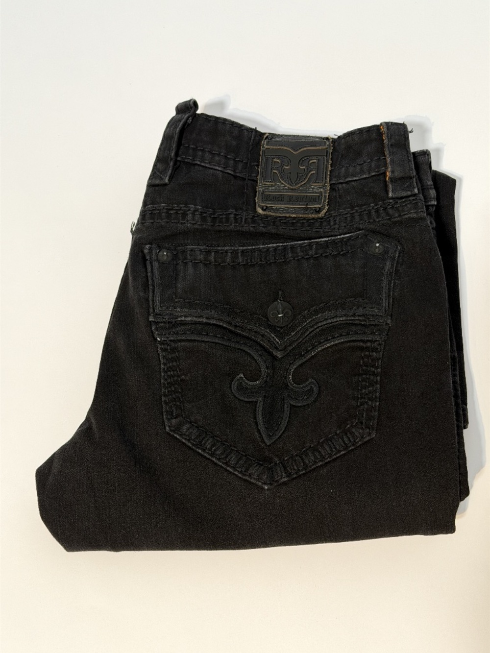 Men’s Rock Revival Kaif Slim Boot Jeans – Size 38